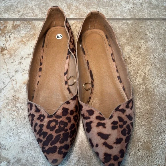 Report Leopard Print Pointed Flats - Picture 2 of 6